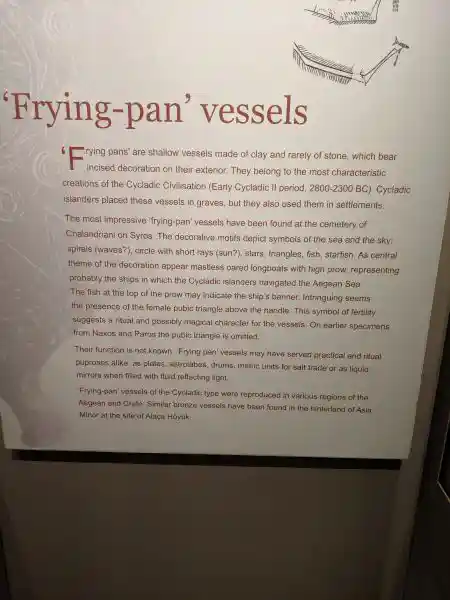 Symbolism, and function of Early Cycladic frying pan vessels from 2800-2300 BC